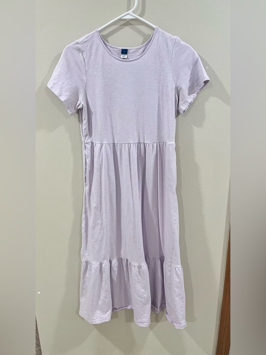 Old Navy Dresses & Skirts - Old Navy Lavender Tiered Knit Midi Dress with Pockets - Small